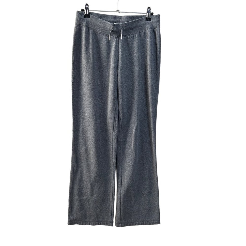 Nike gray straight leg joggers with drawstring waist band Woman’s small 1404